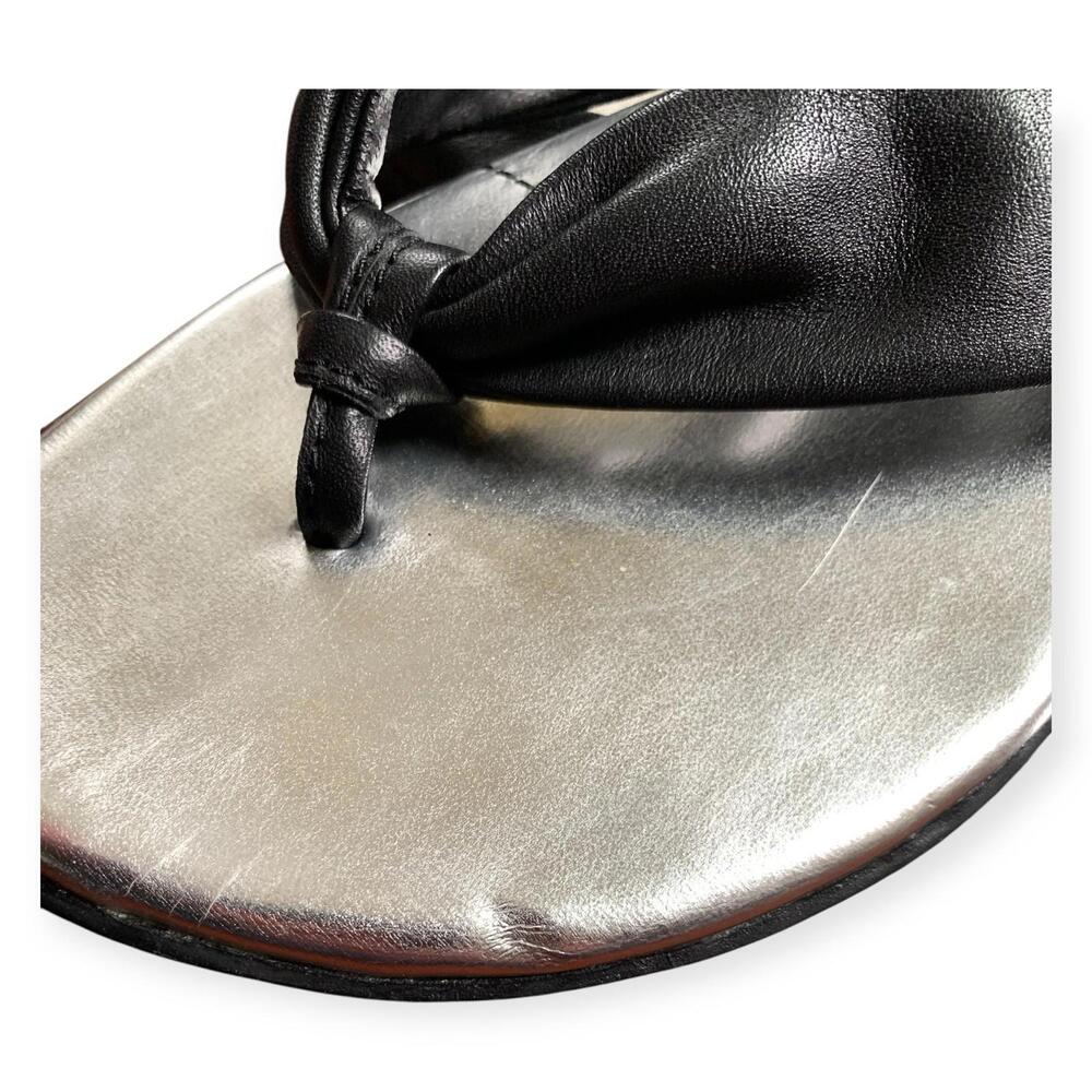 New! BOC Børn Concept Women's Sandals Shoes Size 6M Black Leather Flip Flop - Picture 3 of 7